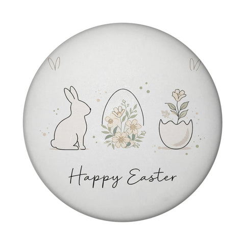 Happy Easter Magnet mit Hase Ei Design