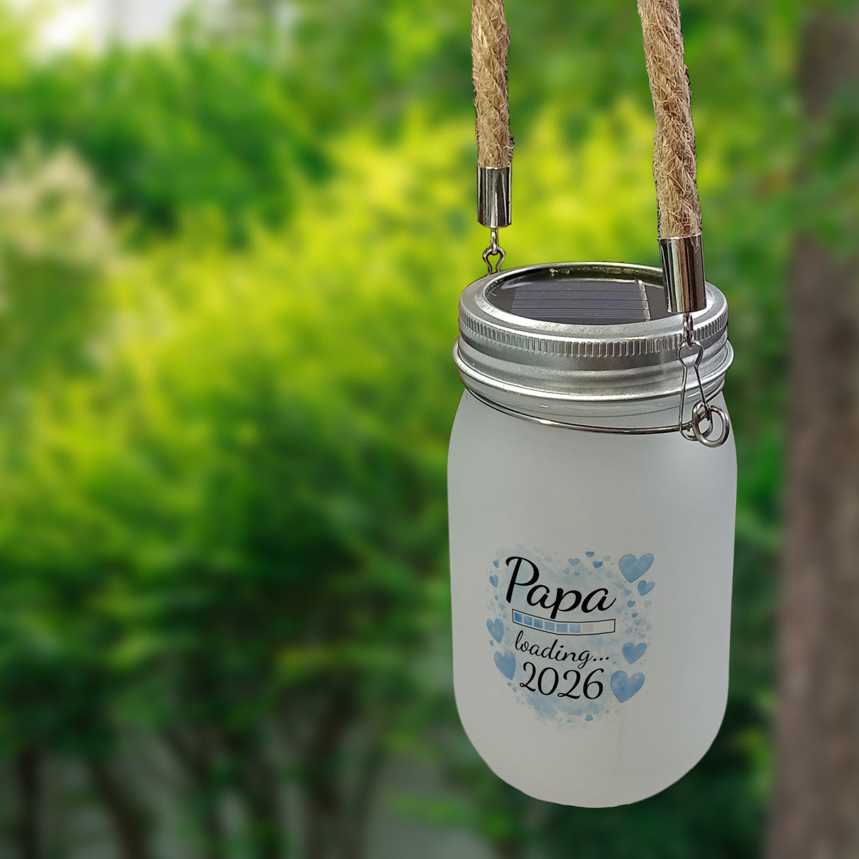 Papa loading... 2026 Solarlicht für werdende Väter