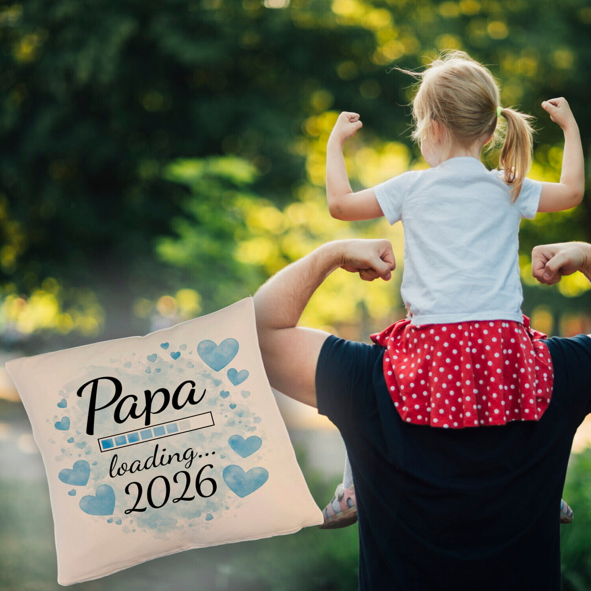 Papa loading... 2026 Kissen für werdende Väter
