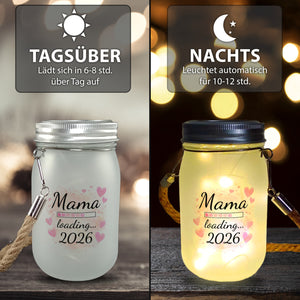 Rosa Herzen Mama Solarlicht - Mama loading... 2026