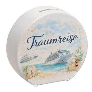 Kreuzfahrtschiff Traumreise Spardose für Urlaubsträume