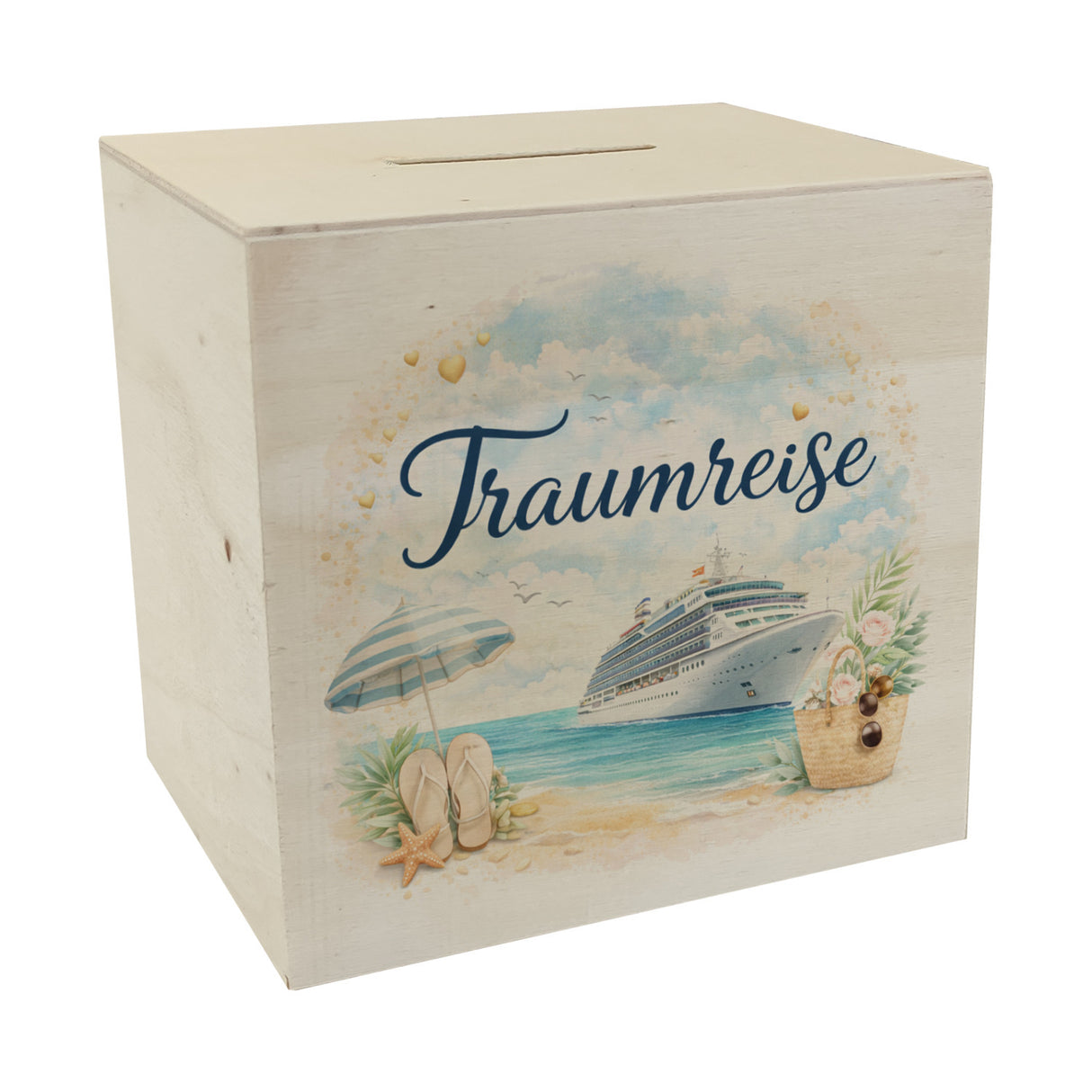 Kreuzfahrtschiff Traumreise Spardose für Urlaubsträume