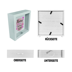 Rosa Herzen Mama Spardose - Mama loading... 2026