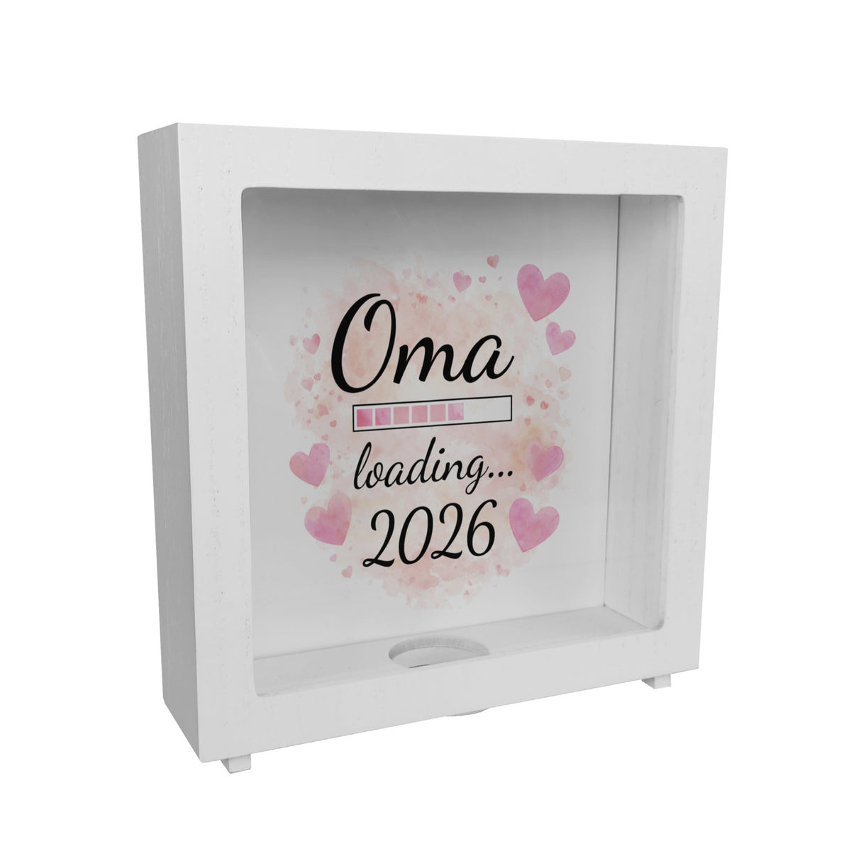 Rosa Herzen Oma loading Spardose 2026
