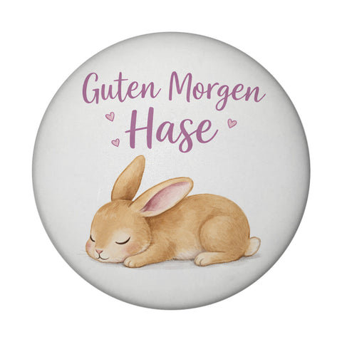 Schlafender Hase Guten Morgen Magnet