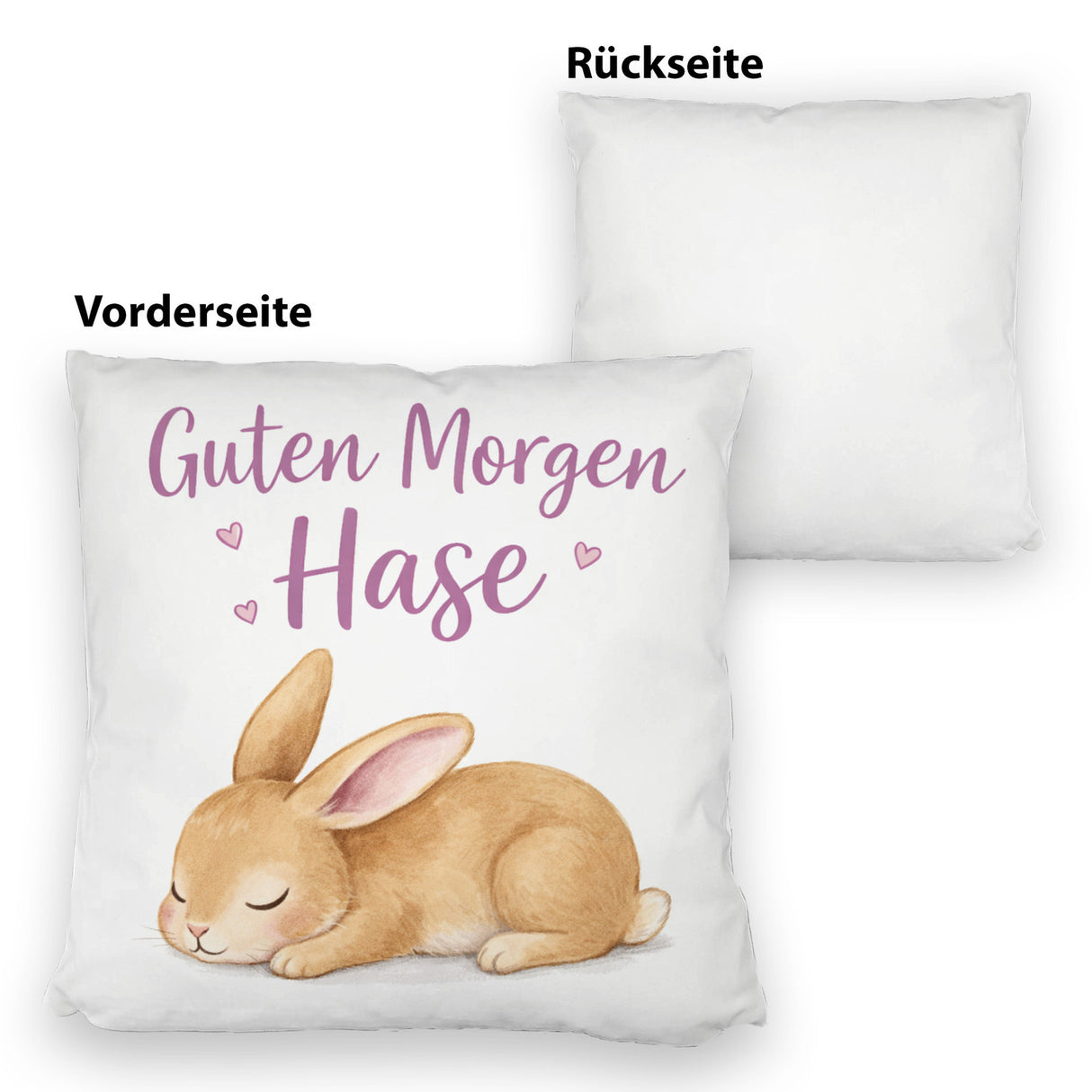 Schlafender Hase Guten Morgen Kissen