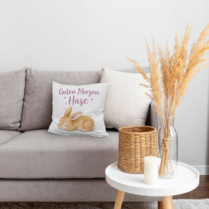 Schlafender Hase Guten Morgen Kissen