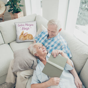 Schlafender Hase Guten Morgen Kissen