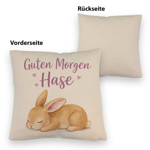 Schlafender Hase Guten Morgen Kissen