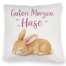 Schlafender Hase Guten Morgen Kissen