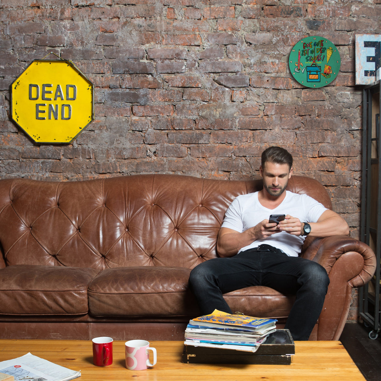 Schulkind Wanduhr mit Spruch: Gute Zeit und viel Spaß!