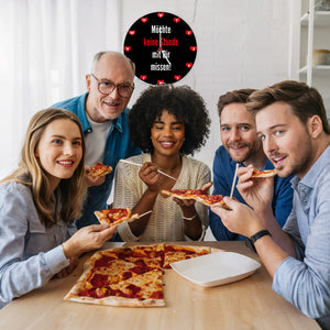 Zweisamkeit Wanduhr mit Spruch: Möchte keine Stunde mit dir missen