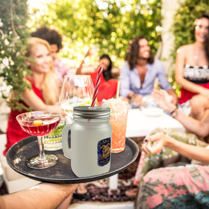 Sternzeichen Stier Trinkglas mit Bambusdeckel Capybara