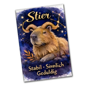 Sternzeichen Stier Souvenir Souvenir Magnet Capybara