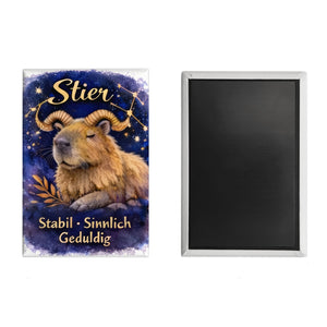 Sternzeichen Stier Souvenir Souvenir Magnet Capybara