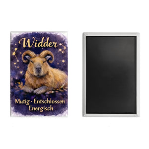 Widder Sternzeichen Cabybara Souvenir Magnet für Astrologie Fans