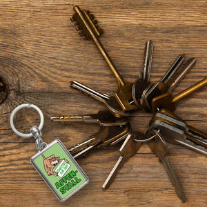 Affe Schlüsselanhänger mit Spruch: Schlüssel für den Affenstall