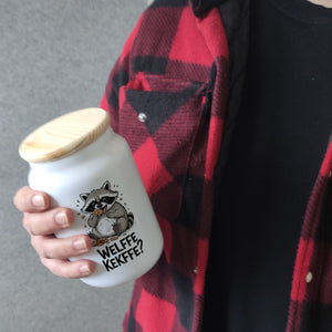 Verfressener Waschbär - Welffe Kekffe Keksdose