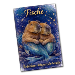 Fisch Sternzeichen Cabybara Souvenir Magnet für Astrologie Fans