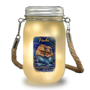 Fisch Sternzeichen Cabybara Solarlicht für Astrologie Fans