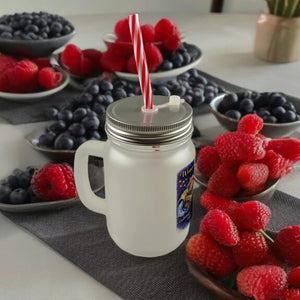 Wassermann Sternzeichen Cabybara Trinkglas mit Bambusdeckel für Astrologie Fans