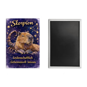 Skorpion Sternzeichen Cabybara Souvenir Magnet für Astrologie Fans