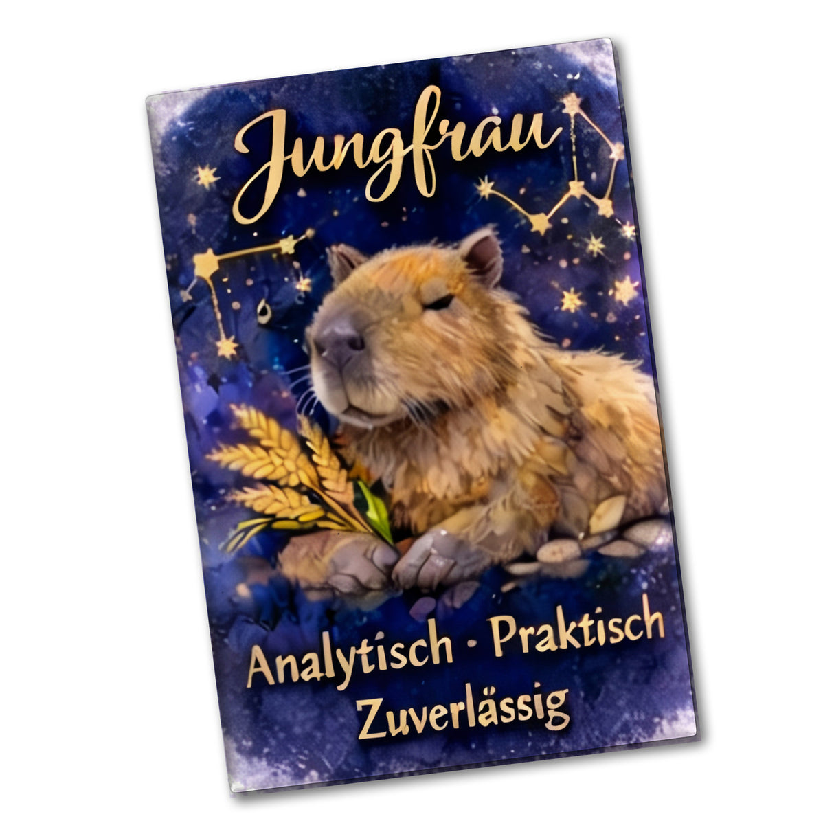 Jungfrau Sternzeichen Cabybara Souvenir Magnet für Astrologie Fans