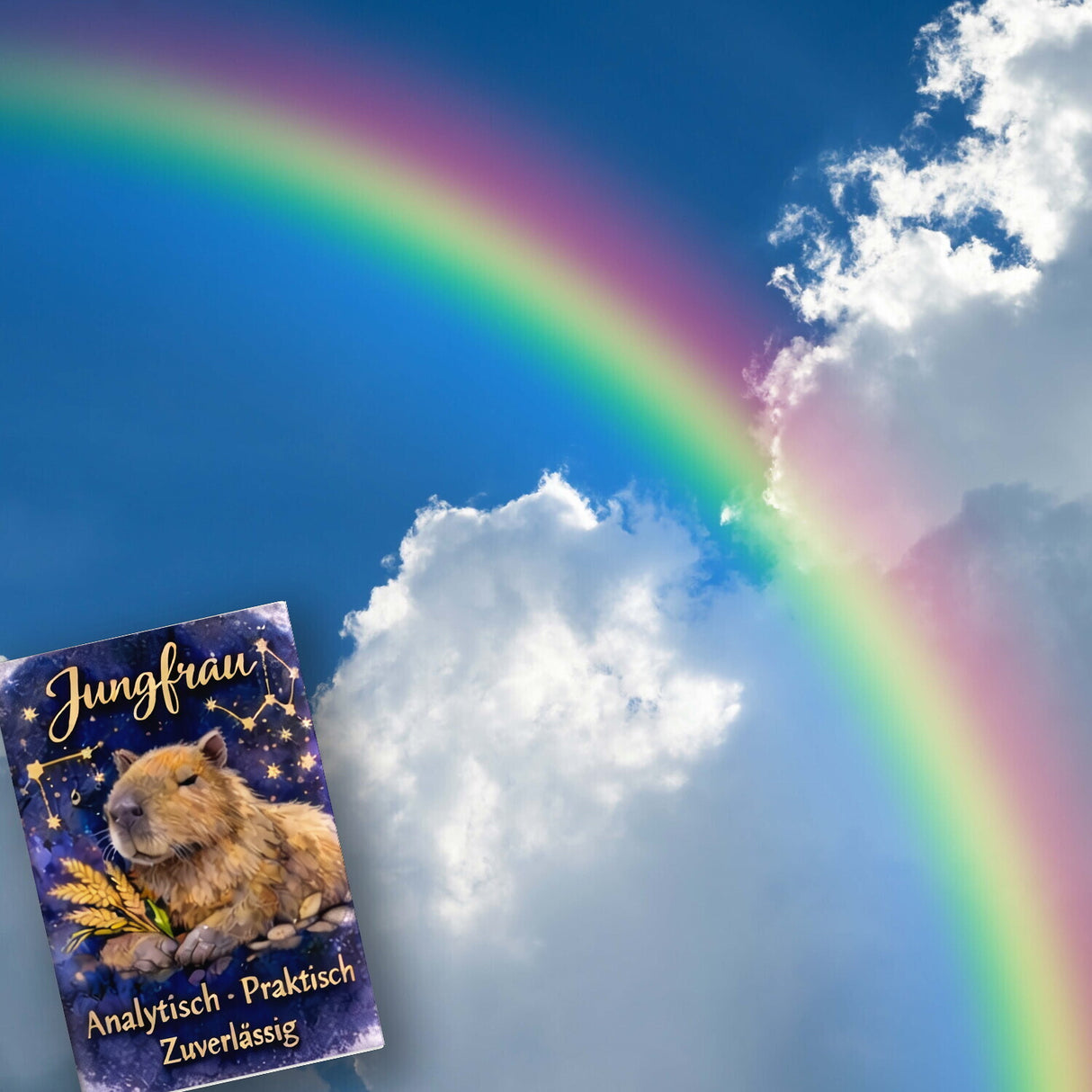 Jungfrau Sternzeichen Cabybara Souvenir Magnet für Astrologie Fans