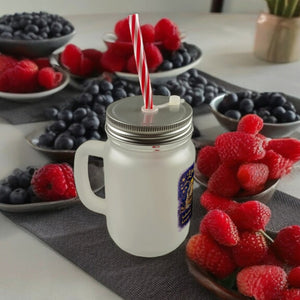 Löwe Sternzeichen Cabybara Trinkglas mit Bambusdeckel für Astrologie Fans