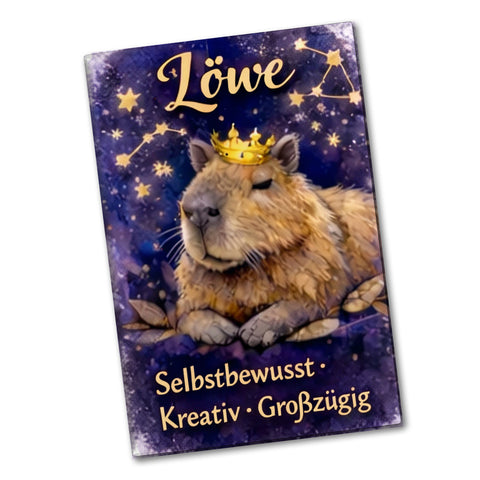 Löwe Sternzeichen Cabybara Souvenir Magnet für Astrologie Fans