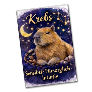 Krebs Sternzeichen Cabybara Souvenir Magnet für Astrologie Fans
