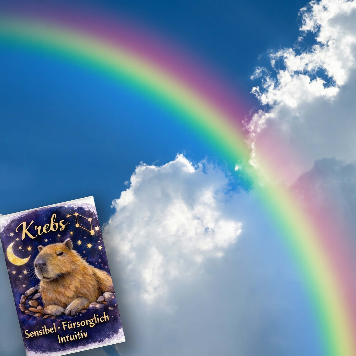 Krebs Sternzeichen Cabybara Souvenir Magnet für Astrologie Fans