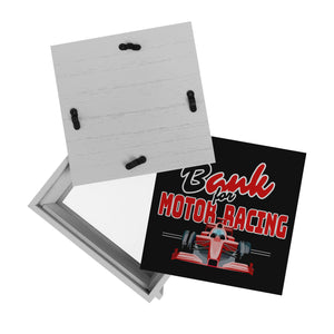 Sportwagen Spardose mit Spruch: Bank for Motor Racing