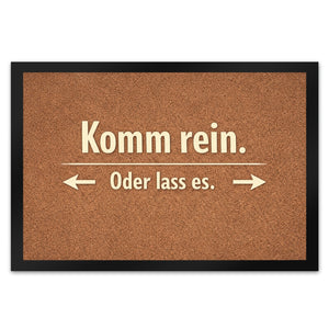 Kork-Effekt Komm rein Oder lass es Fußmatte in 35x50 cm