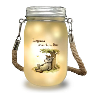 Eddi Esel Unter Baum Solarlicht Langsam ist auch ein Plan