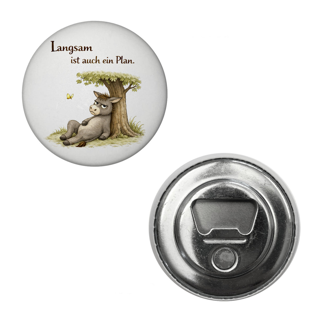 Eddi Esel Unter Baum Magnet Langsam ist auch ein Plan