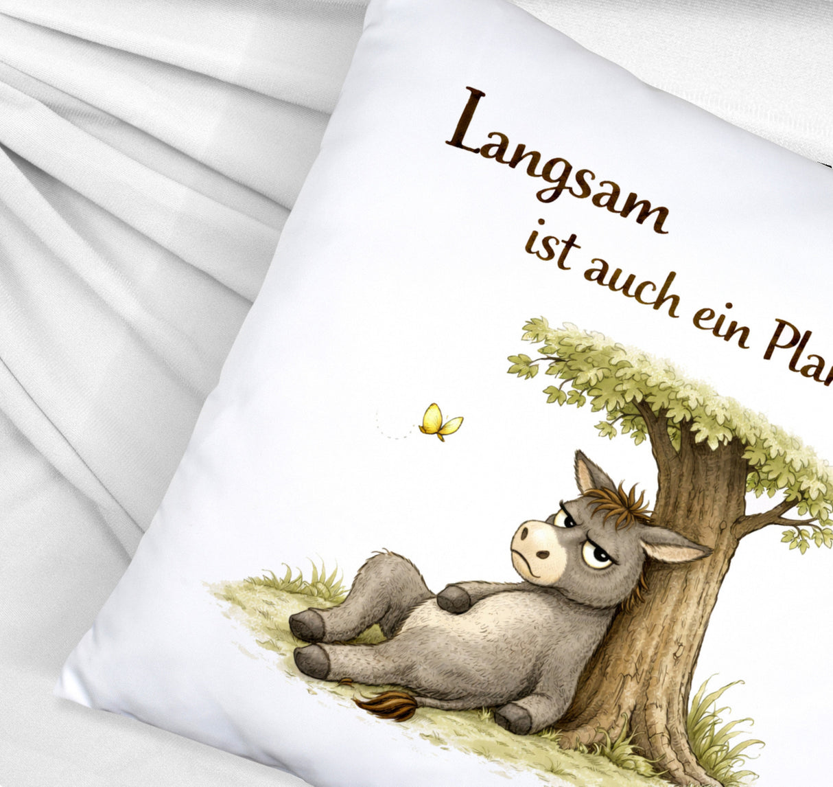 Eddi Esel Unter Baum Kissen Langsam ist auch ein Plan