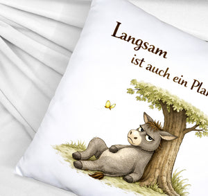 Eddi Esel Unter Baum Kissen Langsam ist auch ein Plan