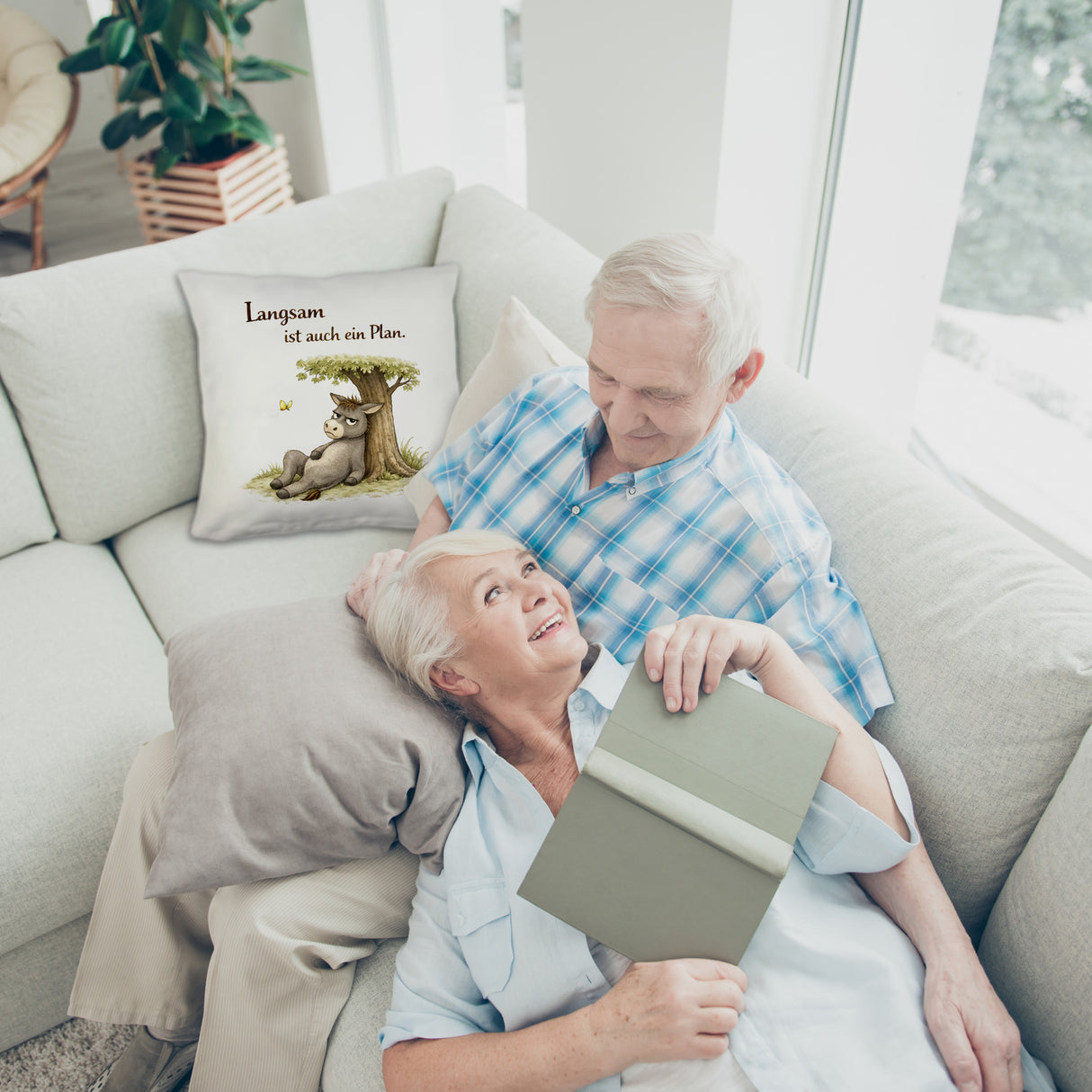 Eddi Esel Unter Baum Kissen Langsam ist auch ein Plan