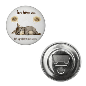 Eddi Esel Ich höre zu Ich ignoriere nur aktiv Magnet für Morgenmuffel