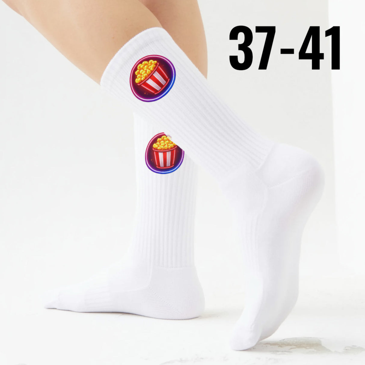 epicsocks Neon Fast Food Fiesta Popcorn Socken in 37-41 im Paar