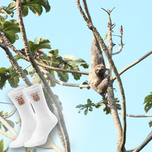 epicsocks Faultier Freude Faultier mit Herzen Socken in 37-41 im Paar