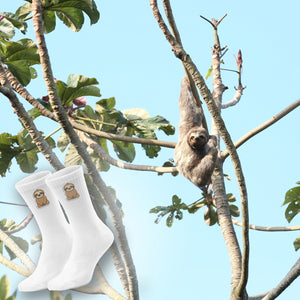 epicsocks Faultier Freude meditierendes Faultier Socken in 37-41 im Paar