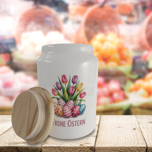 Tulpen und Ostereier Frohe Ostern Keksdose n