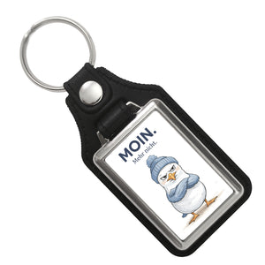 Manfred die Möwe Moin mehr nicht Schlüsselanhänger für Küstenfans