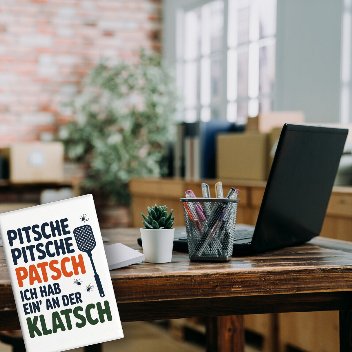 Fliegenklatsche Ich habe ein an der Klatsche Souvenir Magnet