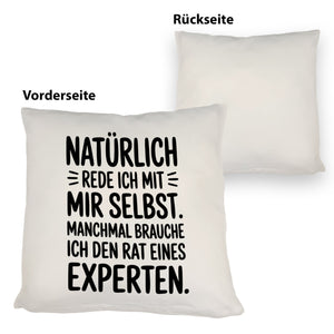 Expertengespräch Kissen mit Selbstironie