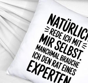 Expertengespräch Kissen mit Selbstironie