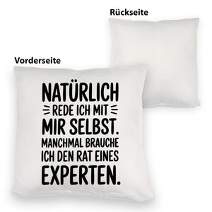 Expertengespräch Kissen mit Selbstironie