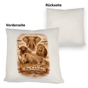 Big 5 Afrika Kissen mit Tiermotiven